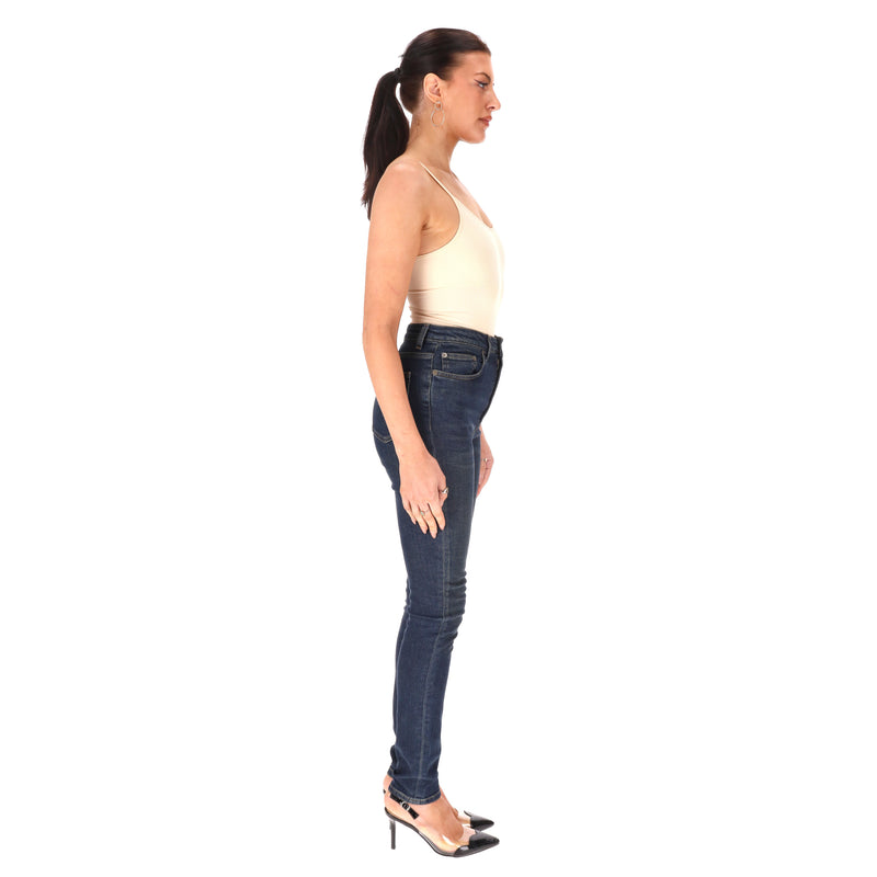 Saint Laurent High-Waisted Slim Jeans. Size W28