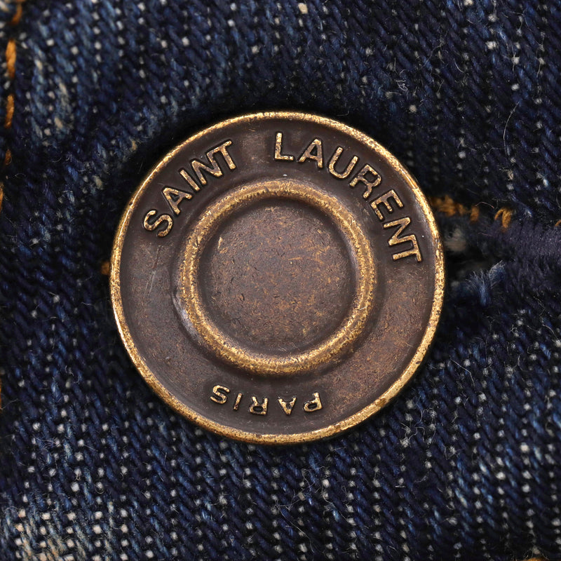 Saint Laurent High-Waisted Slim Jeans. Size W28