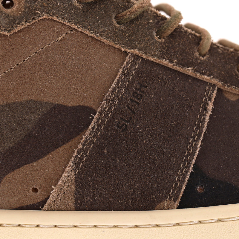 Saint Laurent SL-18 High Top Camouflage Suede Sneakers. Size 40