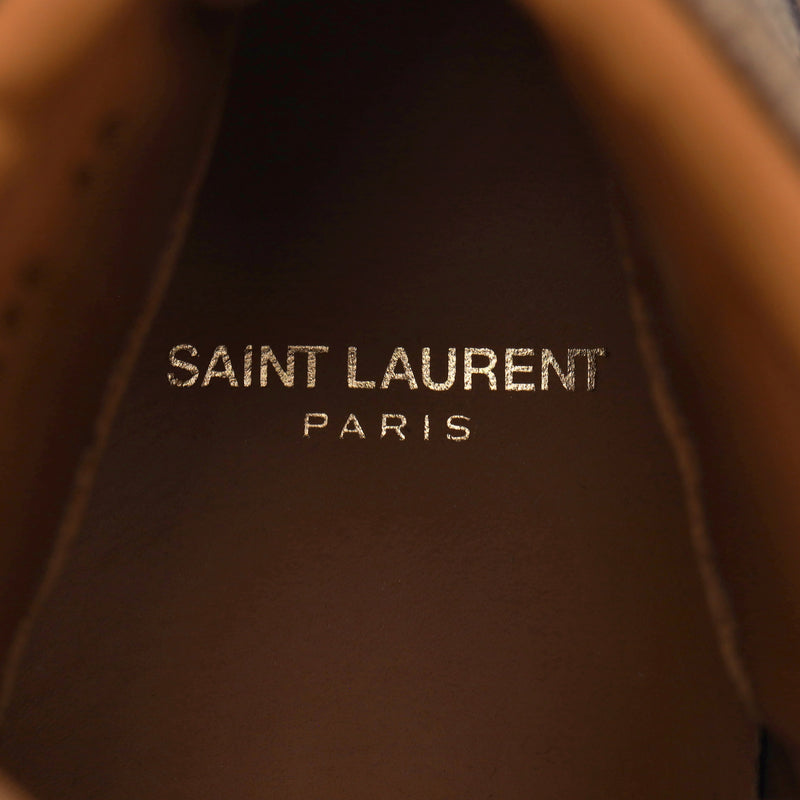 Saint Laurent SL-18 High Top Camouflage Suede Sneakers. Size 40