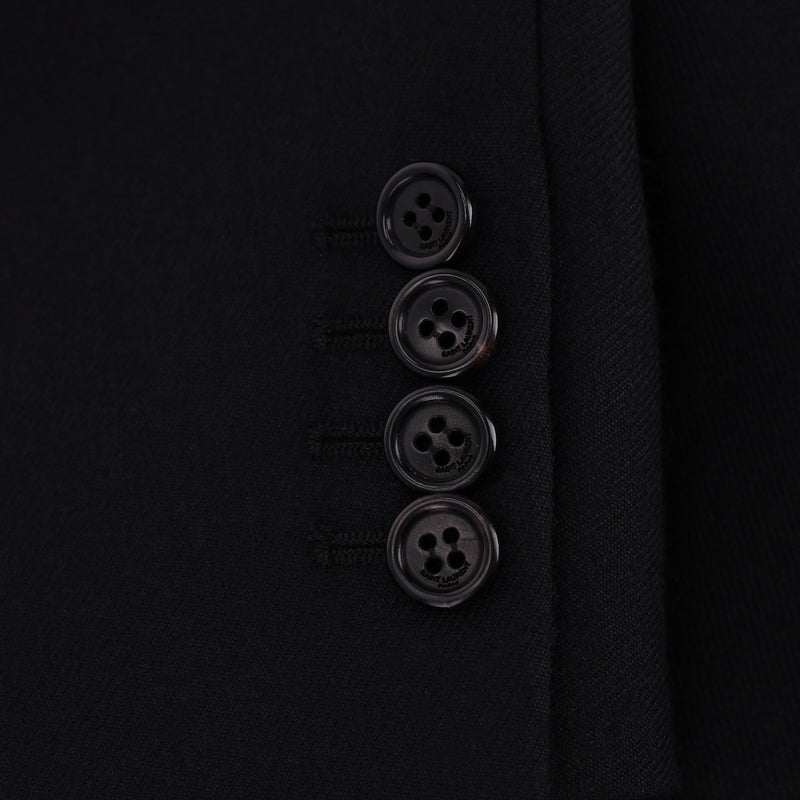 Saint Laurent Wool Jacket With Leather Trims. Size 34FR