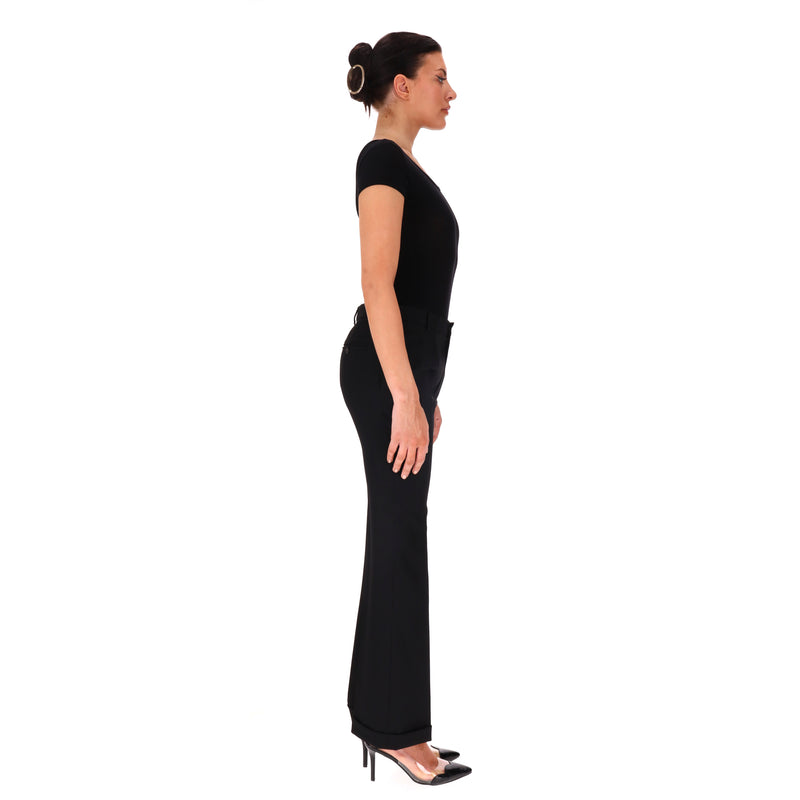 Saint Laurent Wool Tailored Flared Trousers. Size XS/S