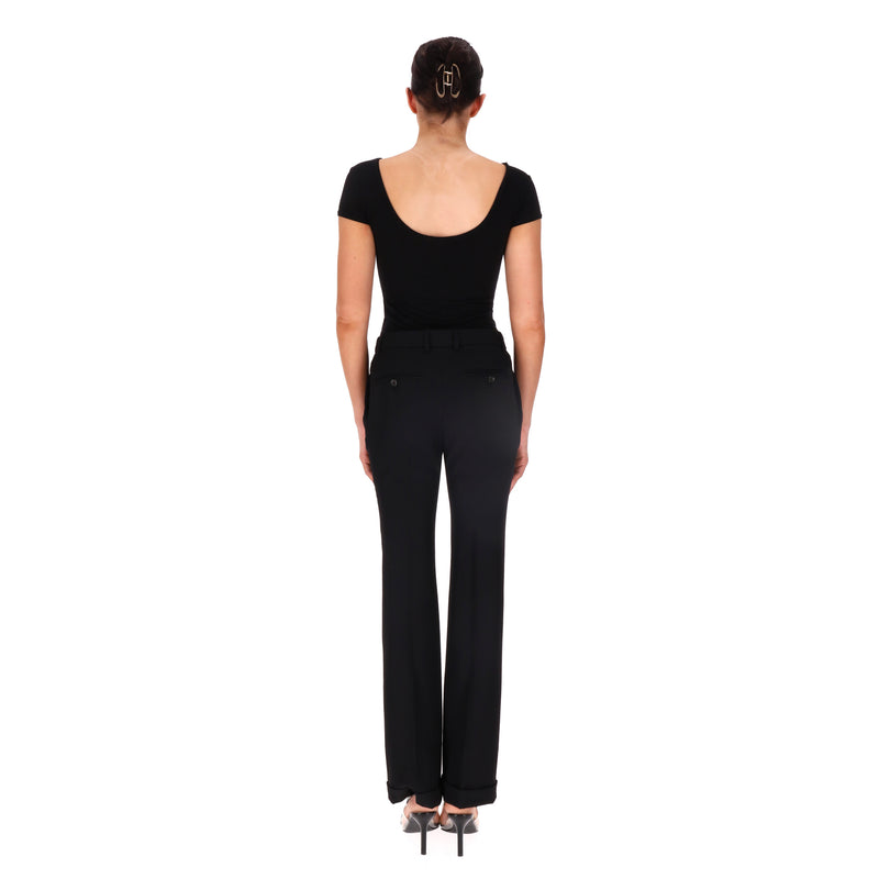 Saint Laurent Wool Tailored Flared Trousers. Size XS/S