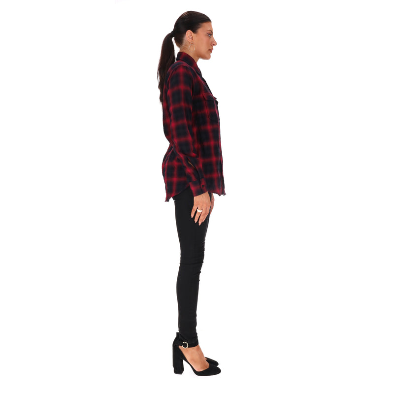 Saint Laurent Cotton Checked Shirt. Size XS