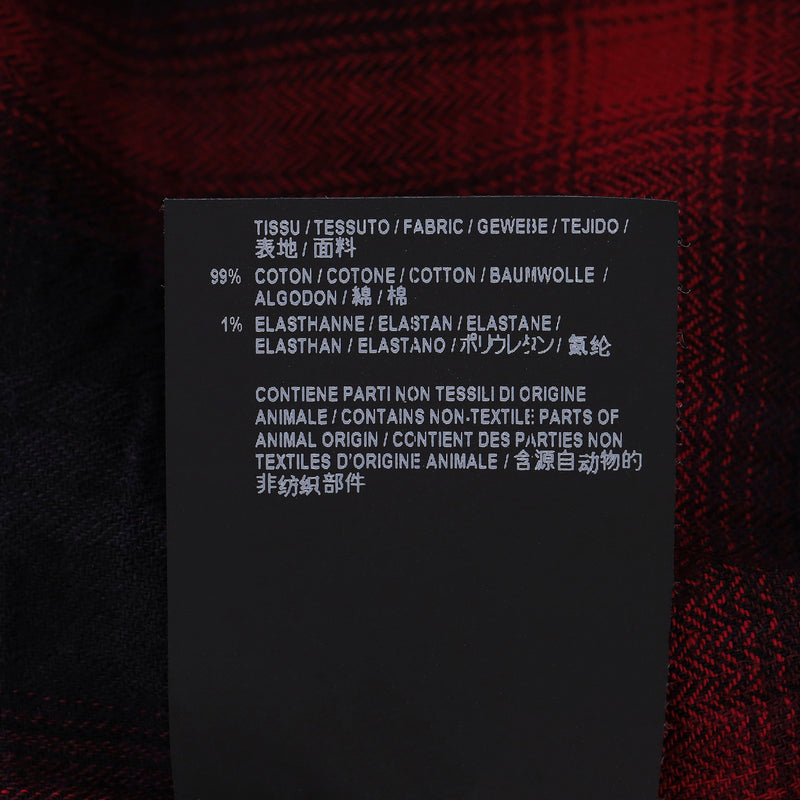 Saint Laurent Cotton Checked Shirt. Size XS