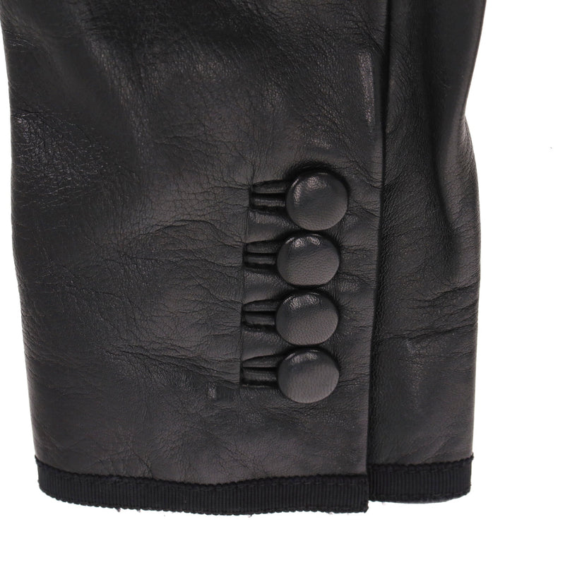 Saint Laurent Lambskin Leather Blazer. Size 36FR