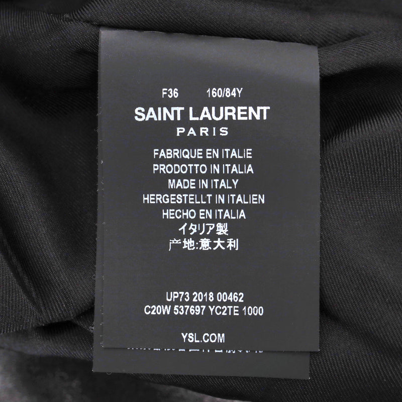 Saint Laurent Lambskin Leather Blazer. Size 36FR