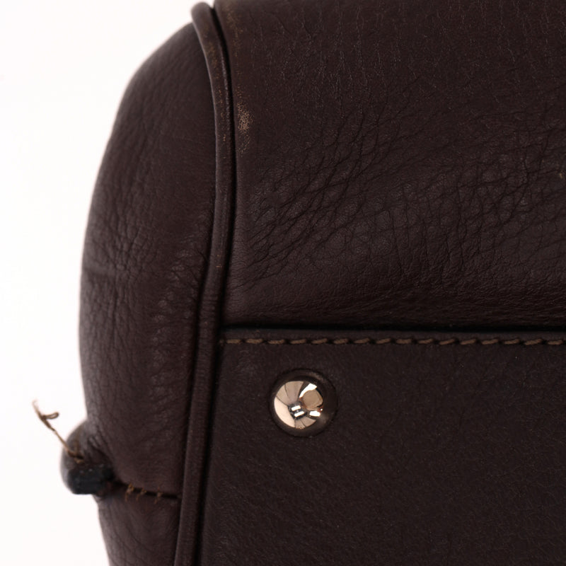 Salvatore Ferragamo Grained Leather Drawstring Detail Shoulder Bag