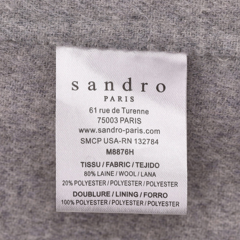 Sandro Wool Coat. Size 38FR