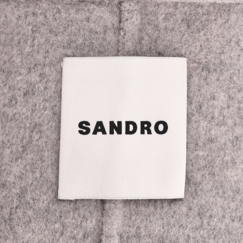 Sandro Double-Breasted Wool Coat. Size 38FR