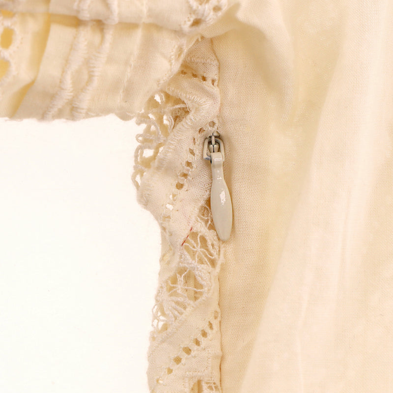 Sea Cotton Ruffle Embroidered Tiered Dress. Size 6US