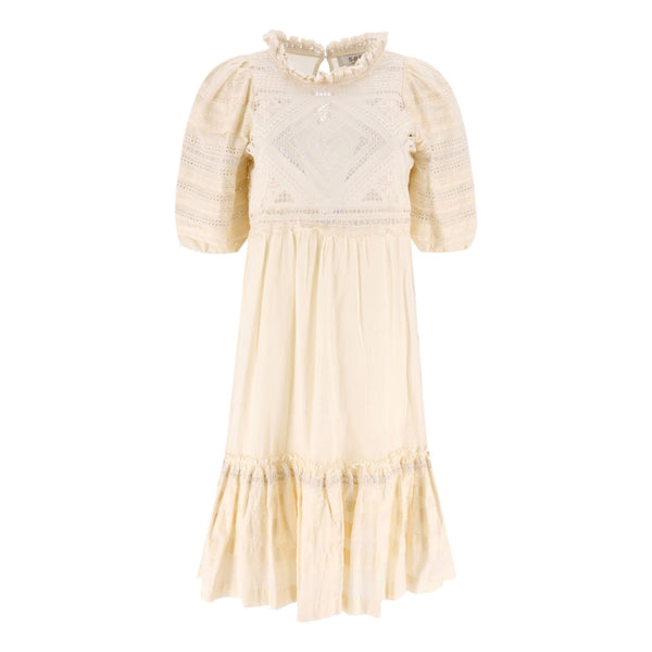 Sea Cotton Ruffle Embroidered Tiered Dress. Size 6US