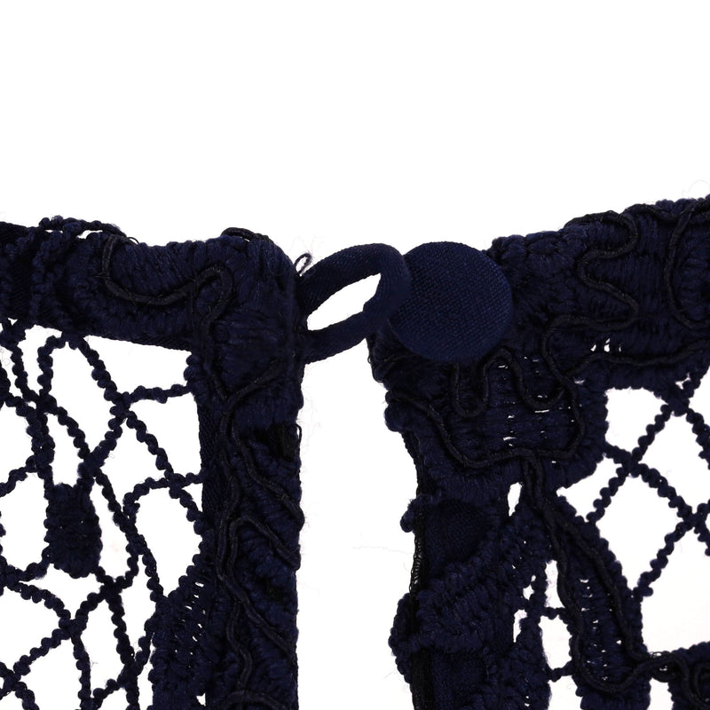 Self-Portrait Corded Guipure Lace Midi Dress. Size 8UK