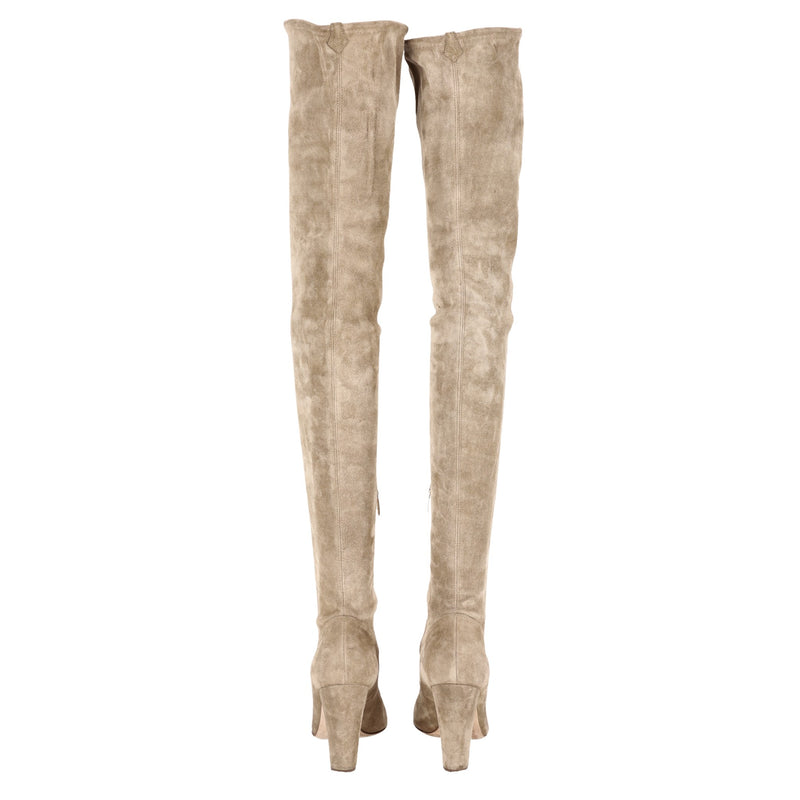 Sergio Rossi Over-The-Knee Suede Boots. Size 37.5