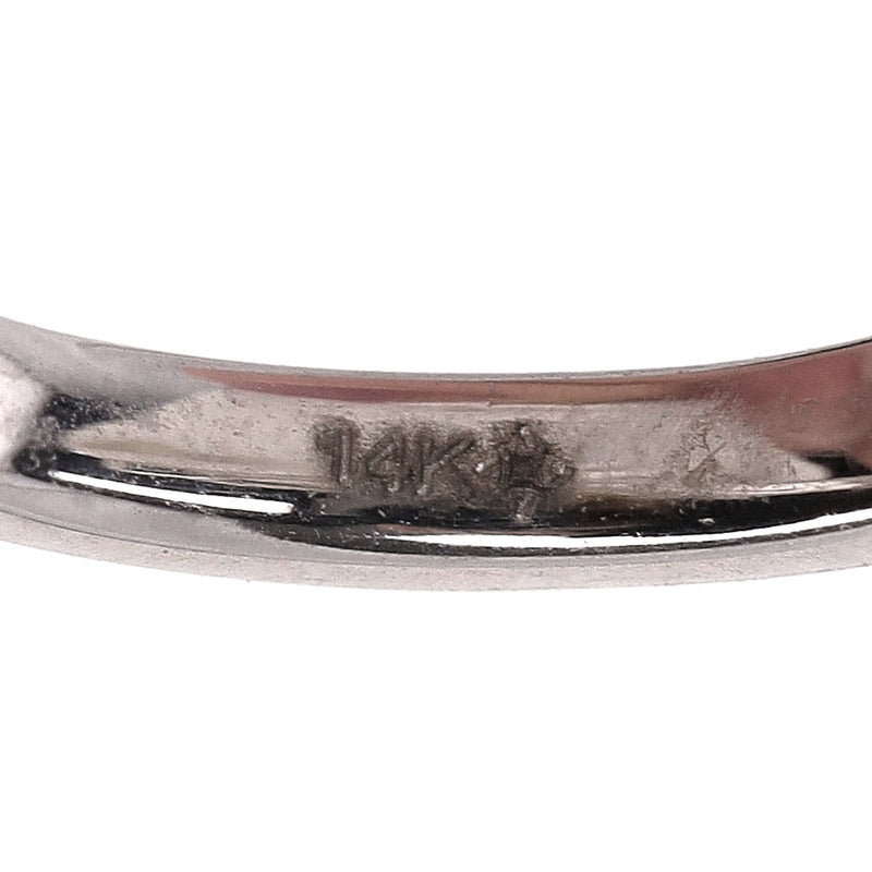 14k White Gold & Diamond Ear Cuff