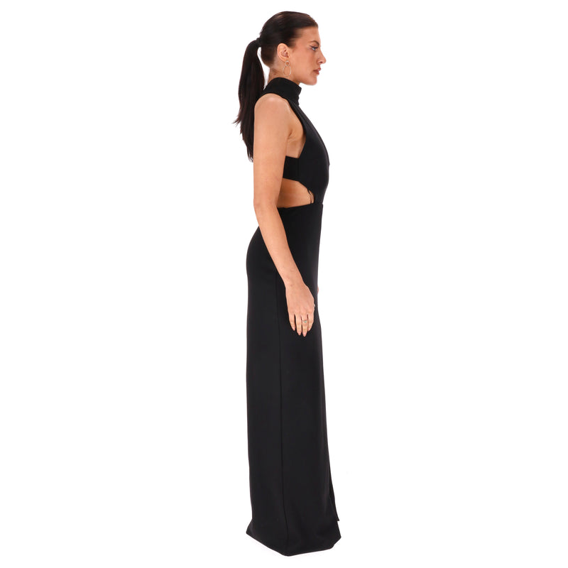 Solace London Halter Neck Open-Back Gown/Dress. Size 10UK
