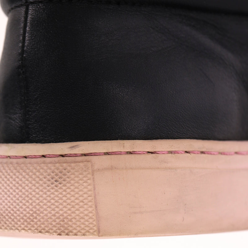 Sophia Webster Glitter-Detail Leather 'Riko' High-Top Sneakers. Size 37