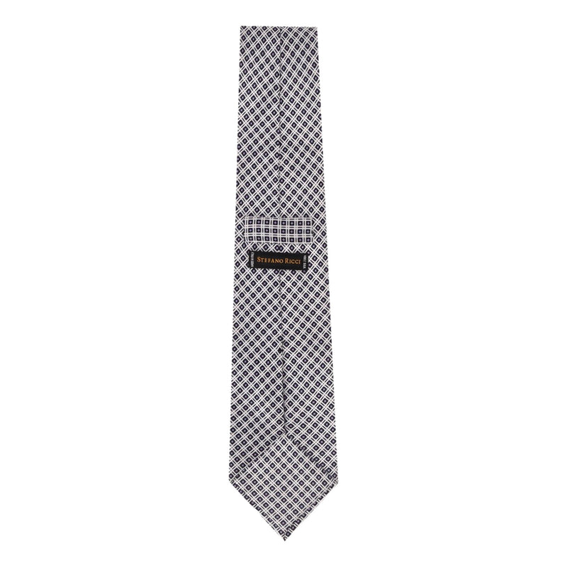 Stefano Ricci Printed Silk Tie With Swarovski Crystals