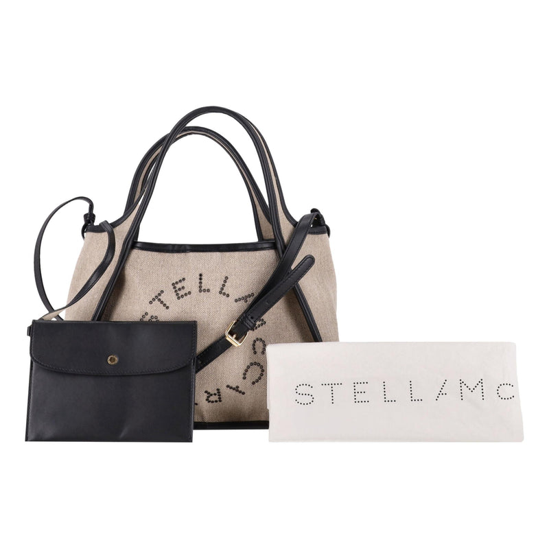 Stella McCartney Salt & Pepper Logo Tote Bag