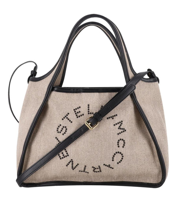 Stella McCartney Salt & Pepper Logo Tote Bag