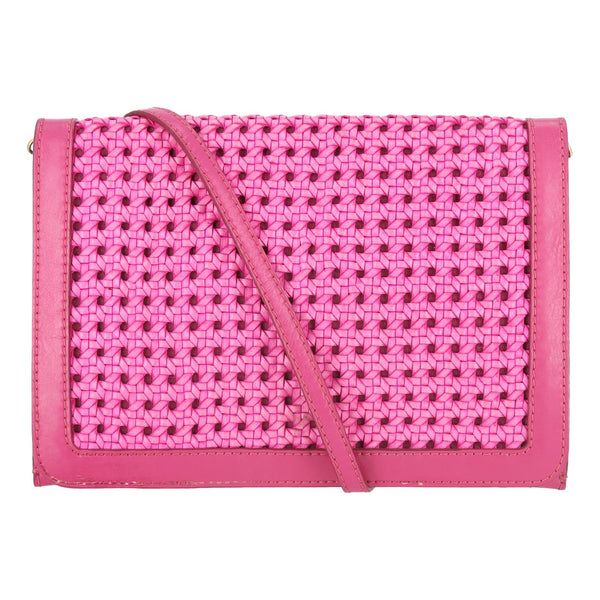 Stella McCartney Vegan Leather Woven Crossbody Bag