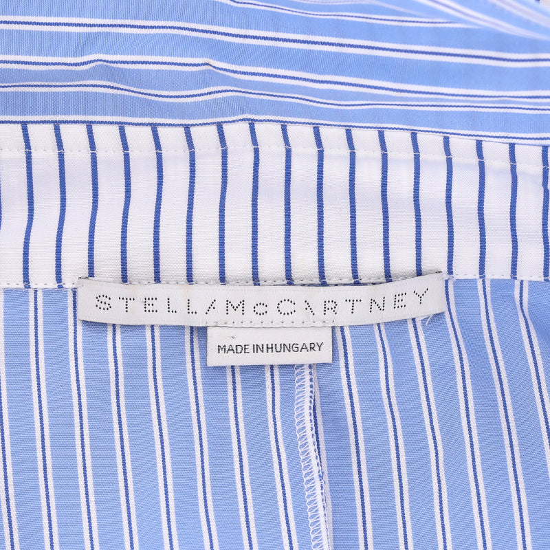 Stella McCartney Circle-Print Striped Cotton Shirt Dress. Size 42IT