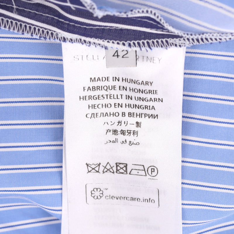 Stella McCartney Circle-Print Striped Cotton Shirt Dress. Size 42IT