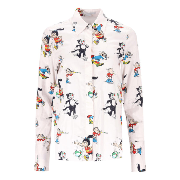 Stella McCartney Comic Print Cotton Shirt.Size 40IT