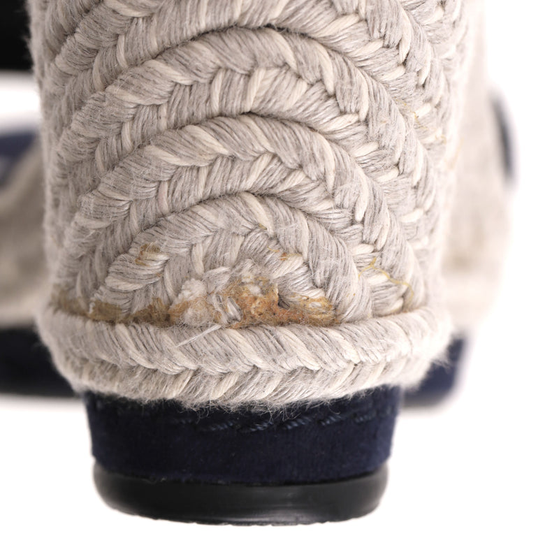 Stuart Weitzman 'Teddi' Suede Espadrille Wedge Sandals. Size 39.5