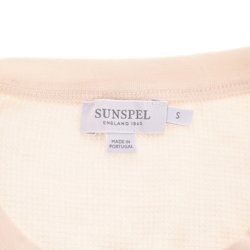 Sunspel Cotton Long Sleeve Top. Size S