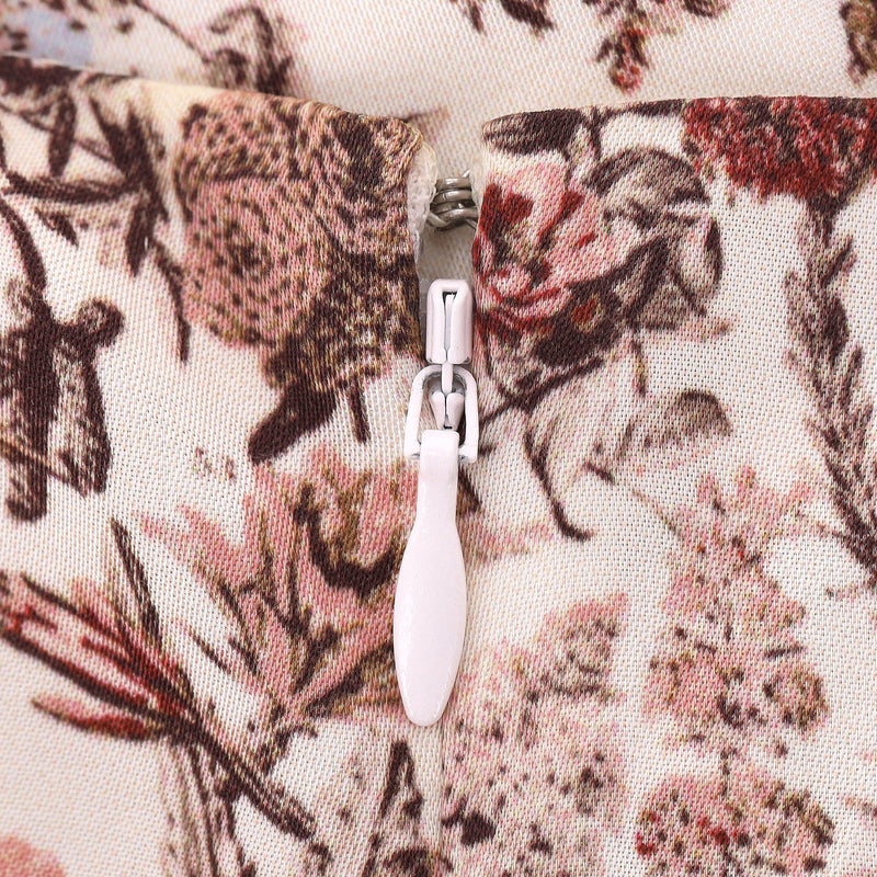 TVF for DVF Floral Print Puff-Sleeve Midi Dress. Size 6US