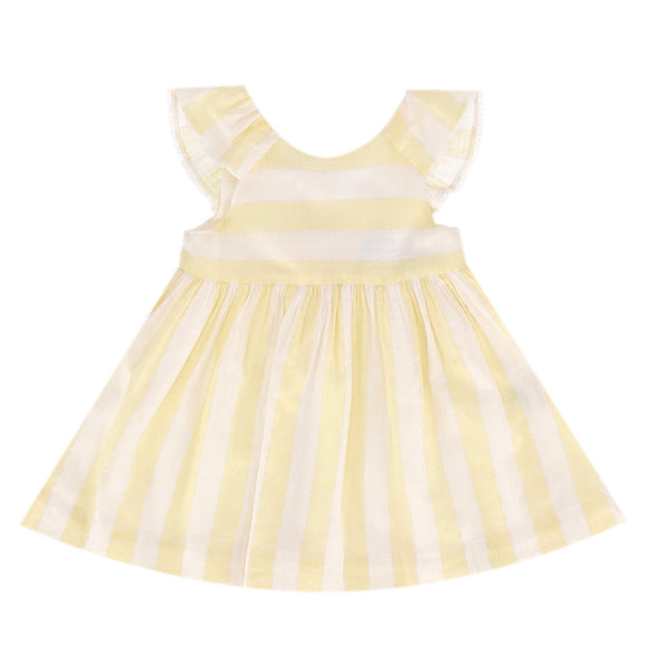 Tartine En Chocolat Baby Girl Striped Cotton Dress. Size 9M