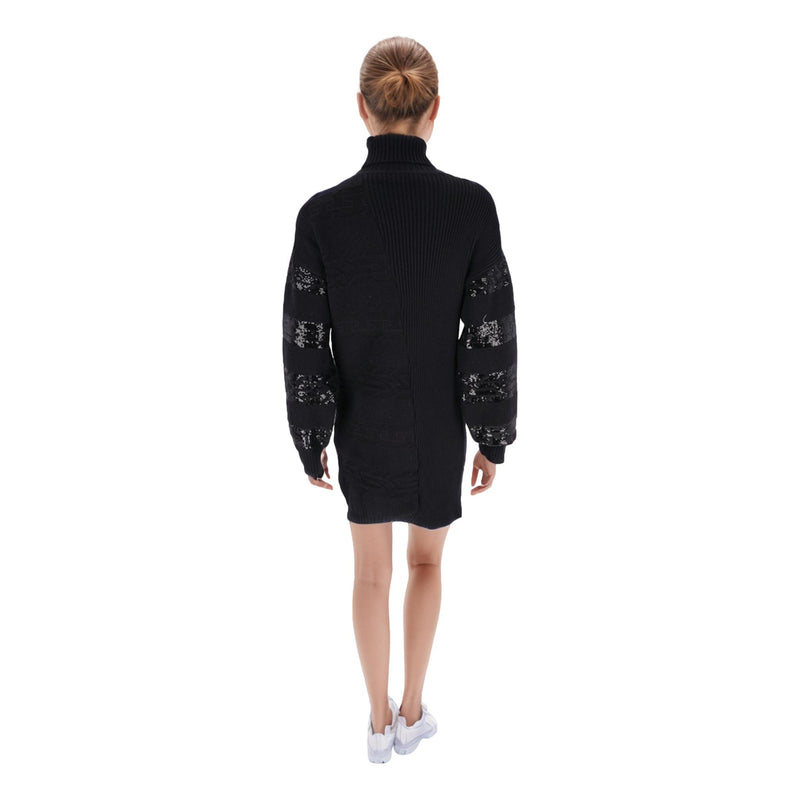 Louis Vuitton Sequin Embellished Knitted Wool Dress. Size 34FR