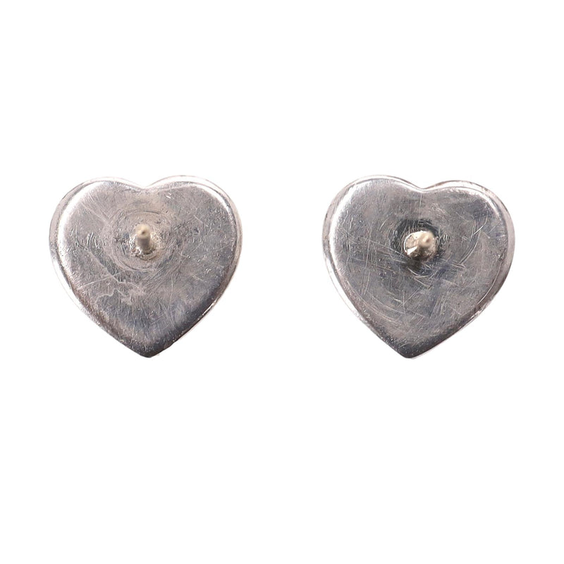 Tiffany & Co. 925 Sterling Silver 'Return To Tiffany' Heart Tag Earrings