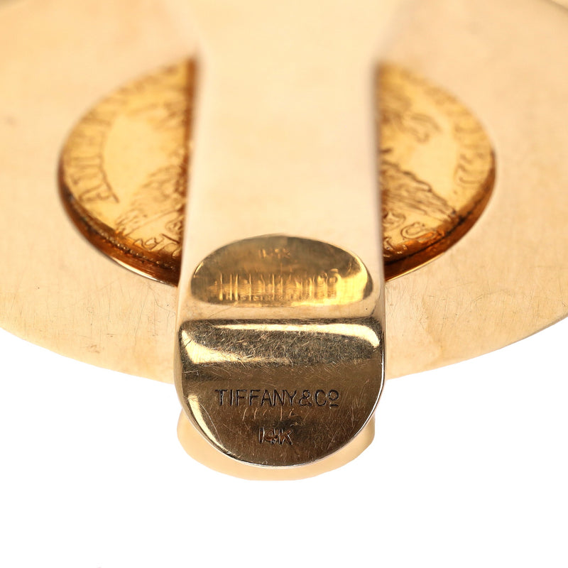 Tiffany & Co. 22k Gold Coronet Head Quarter Eagle Coin Money Clip