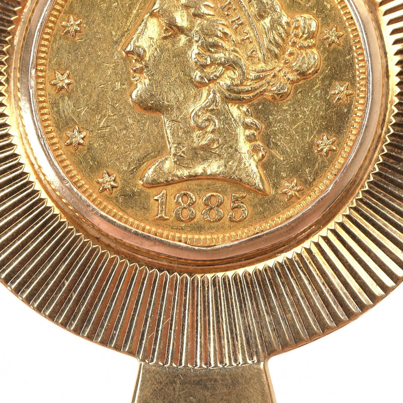Tiffany & Co. 22k Gold Coronet Head Quarter Eagle Coin Money Clip