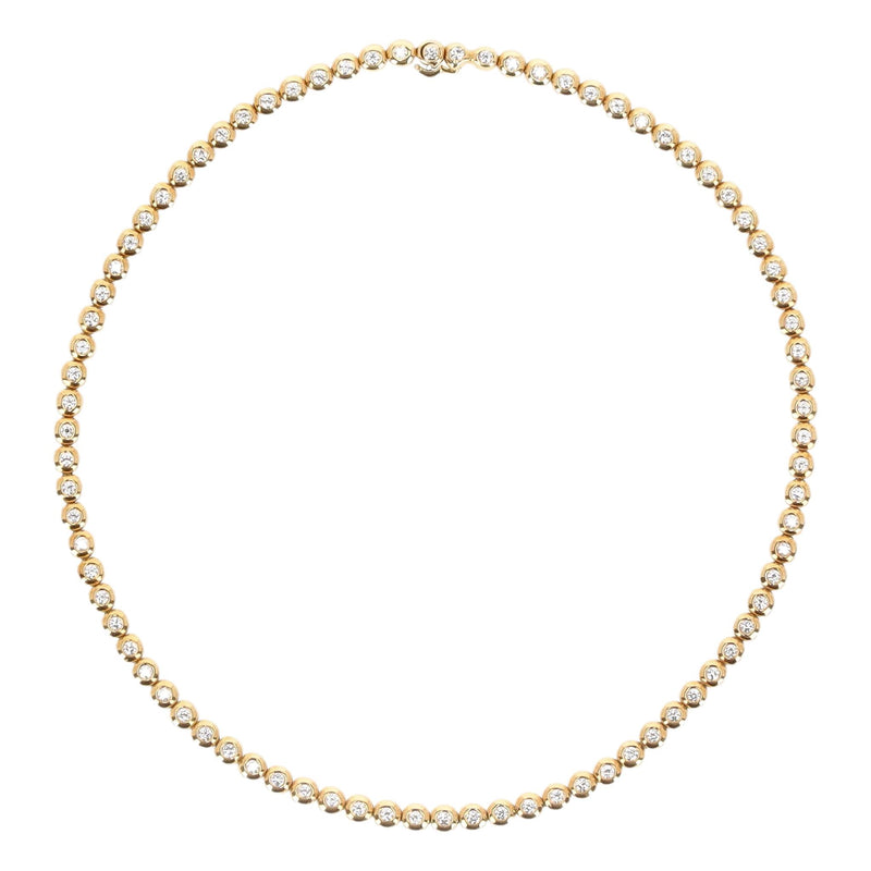 Tiffany & Co. Jazz Diamond 5ct Tennis Necklace In 18k Gold
