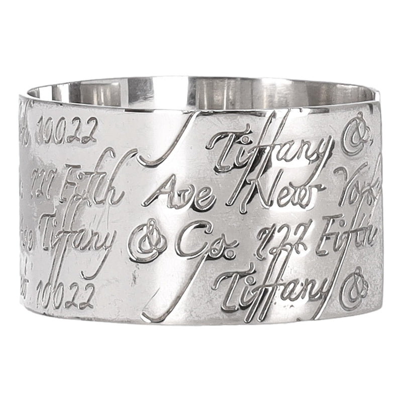 Tiffany & Co. Notes Collection Vintage 925 Sterling Silver Cuff Bracelet