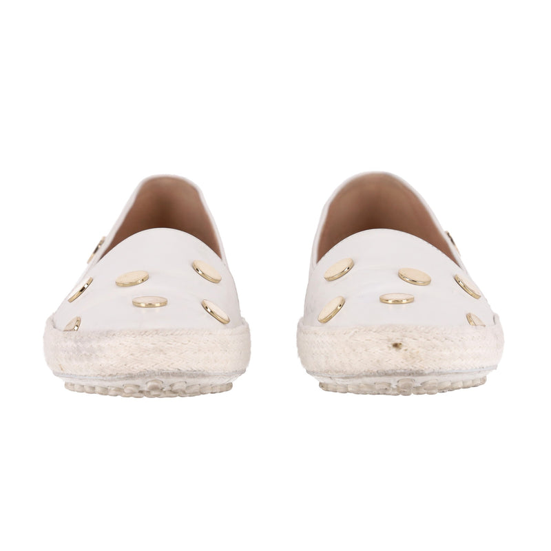 Tod's Gommino Leather Loafers With Polka-Dot Stud Pattern. Size 38.5