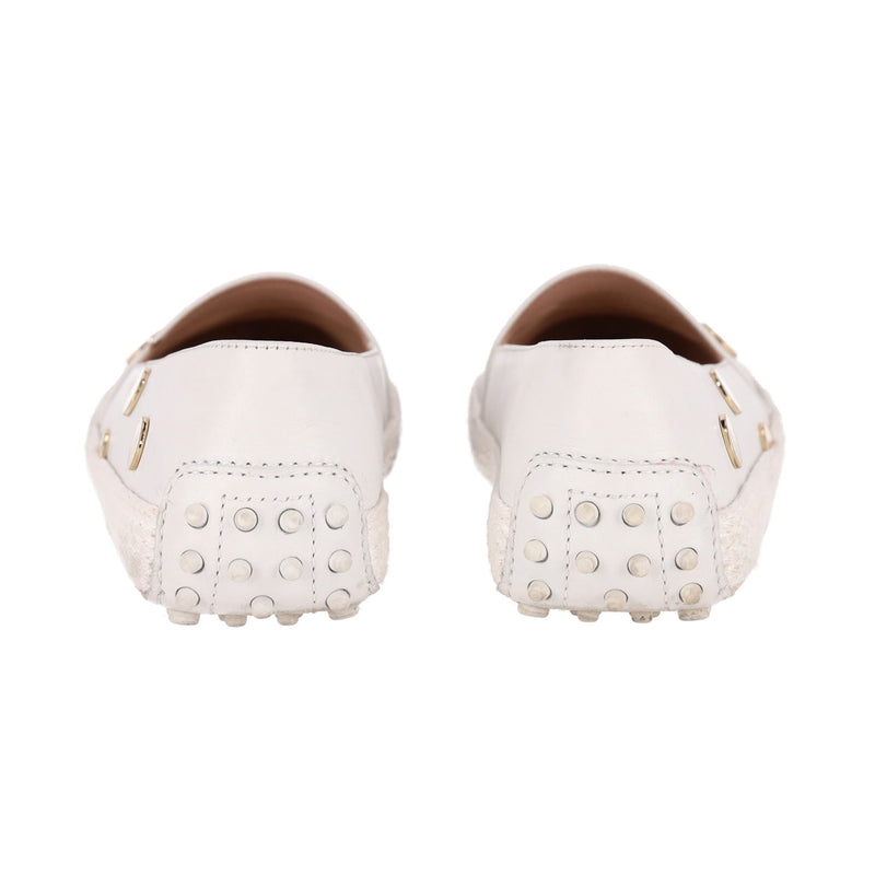 Tod's Gommino Leather Loafers With Polka-Dot Stud Pattern. Size 38.5
