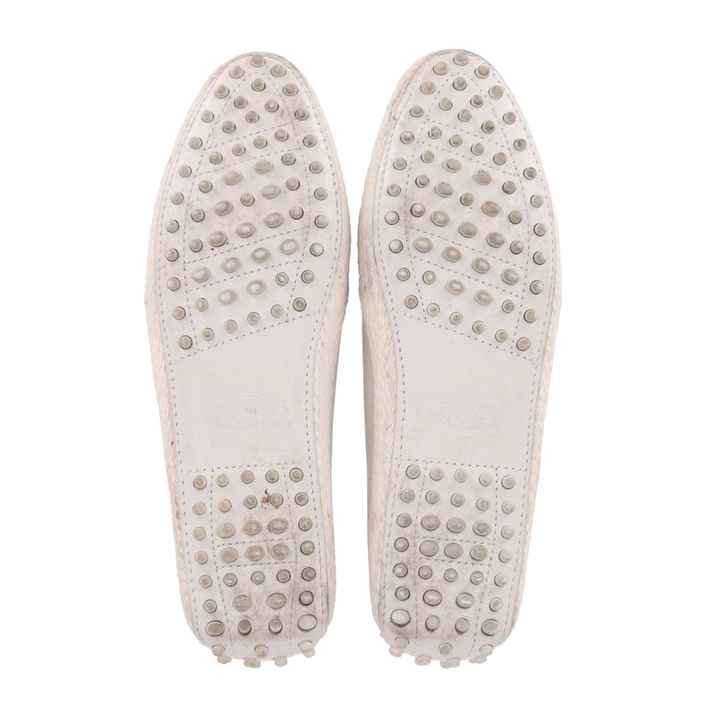 Tod's Gommino Leather Loafers With Polka-Dot Stud Pattern. Size 38.5
