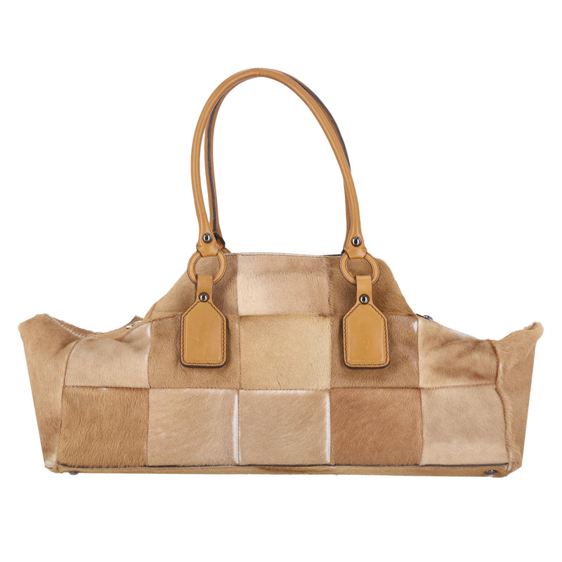 Tod's Calf Hair Patchwork Bag