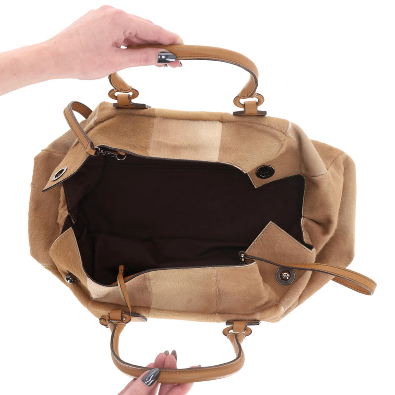 Tod's Calf Hair Patchwork Bag
