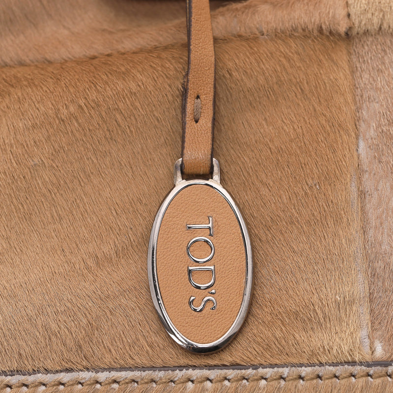 Tod's Calf Hair Patchwork Bag