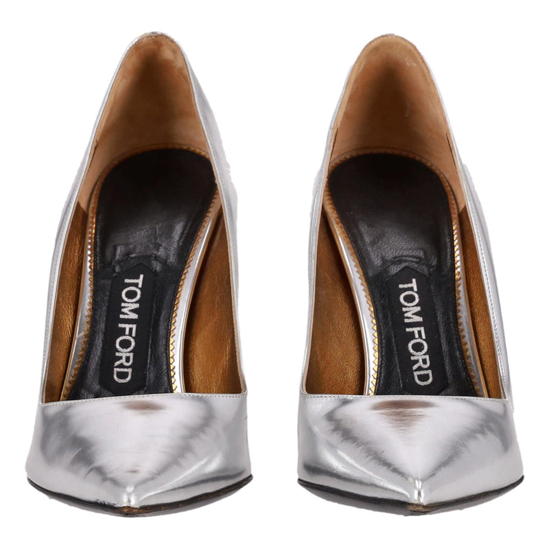 Tom Ford Metallic Leather Pumps. Size 35.5