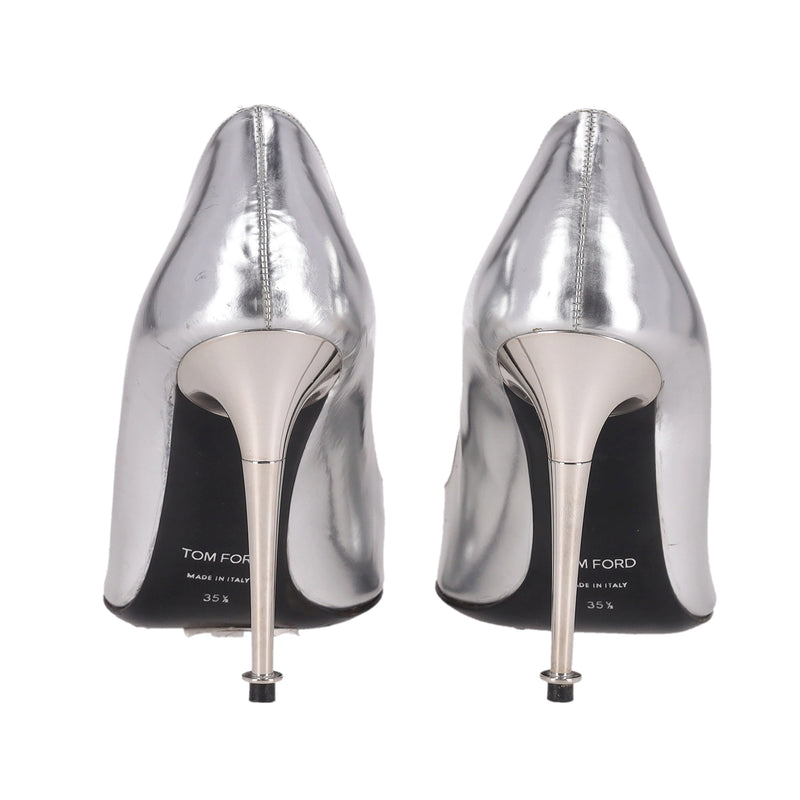 Tom Ford Metallic Leather Pumps. Size 35.5