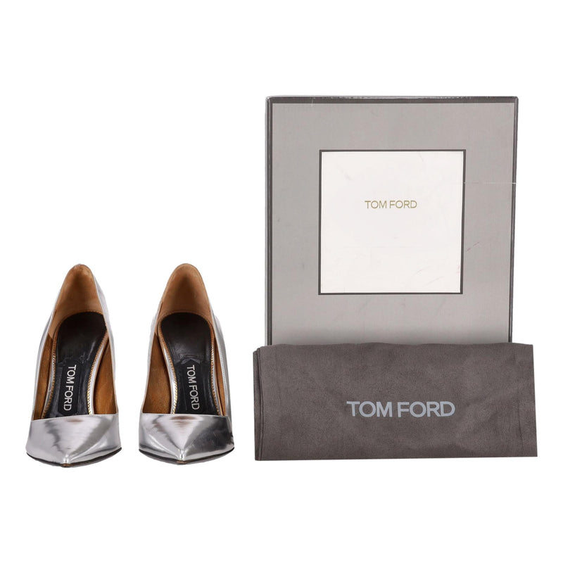 Tom Ford Metallic Leather Pumps. Size 35.5
