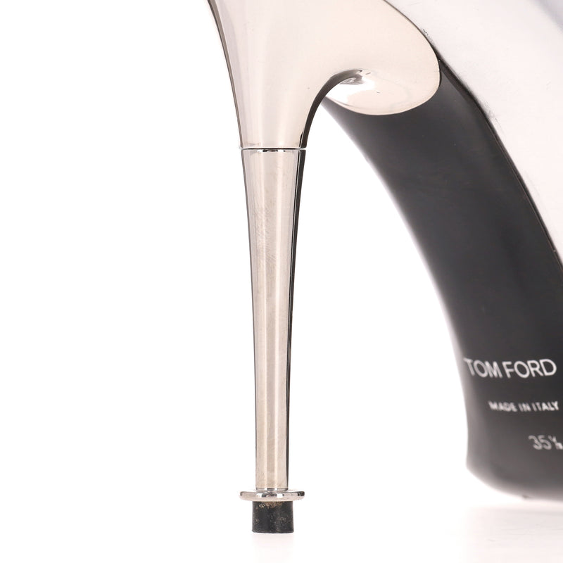 Tom Ford Metallic Leather Pumps. Size 35.5