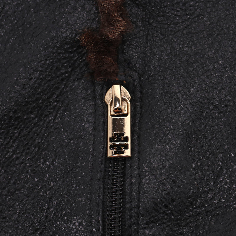 Tory Burch Sebastian Leather & Shearling Knee-High Boots. Size 39