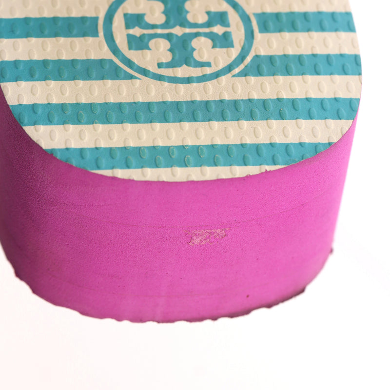 Tory Burch Thadine Rubber Wedge Flip Flop Sandals. Size L